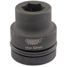 Draper EXPERT 22mm 1" Square Drive Hi-Torq® 6 Point Impact Socket