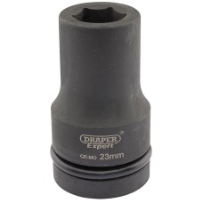 Draper EXPERT 23mm 1" Square Drive Hi-Torq® 6 Point Deep Impact Socket