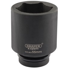 Draper EXPERT 55mm 1" Square Drive Hi-Torq® 6 Point Deep Impact Socket