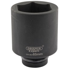 Draper EXPERT 65mm 1" Square Drive Hi-Torq® 6 Point Deep Impact Socket