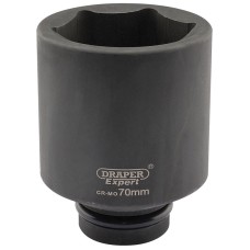 Draper EXPERT 70mm 1" Square Drive Hi-Torq® 6 Point Deep Impact Socket