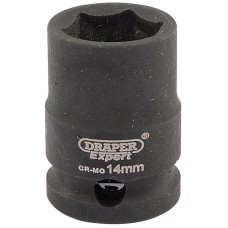 Draper EXPERT 14mm 3/8" Square Drive Hi-Torq® 6 Point Impact Socket