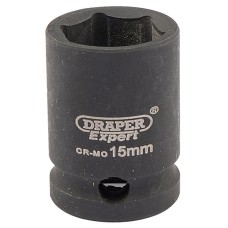 Draper EXPERT 15mm 3/8" Square Drive Hi-Torq® 6 Point Impact Socket