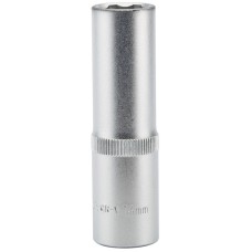 Draper EXPERT 14mm 1/2" Square Drive Hi-Torq® Satin Chrome 6 Point Deep Socket