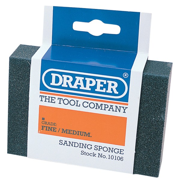 Draper Fine - Medium Grit Flexible Sanding Sponge Draper Fine - Medium Grit Flexible Sanding Sponge