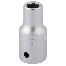 Draper 5mm 1/4" Square Drive Elora Hexagon Socket