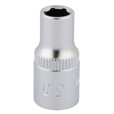 Draper 5.5mm 1/4" Square Drive Elora Hexagon Socket