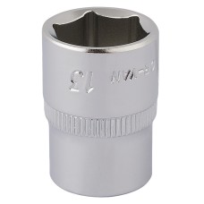 Draper 13mm 1/4" Square Drive Elora Hexagon Socket