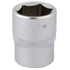 Draper 14mm 1/4" Square Drive Elora Hexagon Socket