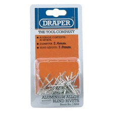 Draper 50 x 2.5mm x 7mm Blind Rivets