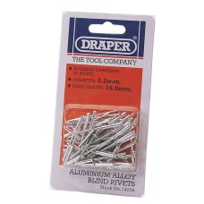 Draper 50 x 3.2mm x 15.8mm Blind Rivets