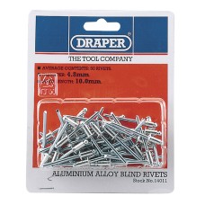 Draper 50 x 4.8mm x 10mm Blind Rivets