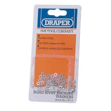 Draper 100 x 2.4mm Rivet Backing Washers