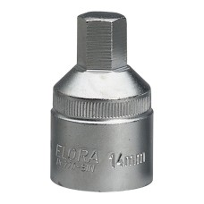 Draper 14mm 3/4" Square Drive Elora Hexagon Screwdriver Socket