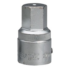 Draper 22mm 3/4" Square Drive Elora Hexagon Screwdriver Socket