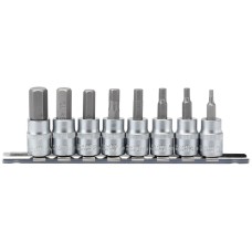 Draper EXPERT 3/8" Sq. Dr. Hexagonal Socket Bit Set (8 piece)