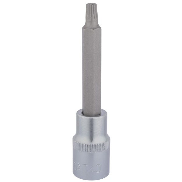 Draper EXPERT T40 x 100mm 1/2" Square Drive Draper TX-STAR® Socket Bit Draper EXPERT T40 x 100mm 1/2" Square Drive Draper TX-STAR® Socket Bit