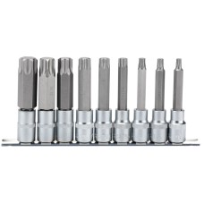 Draper EXPERT 1/2" Sq. Dr. 100mm Long Draper TX-STAR® Socket Bit Set (9 Piece)