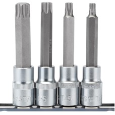 Draper EXPERT 1/2" Sq. Dr. Draper TX-STAR® Socket Bit Set (4 Piece)