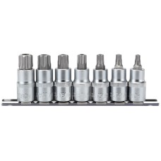 Draper EXPERT 1/2" Sq. Dr. Draper TX-STAR® Security Socket Bit Set (7 Piece)