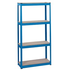 Draper Steel Shelving Unit - Four Shelves (L760 x W300 x H1520mm)