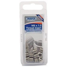 Draper EXPERT M6 x 1.0 Metric Thread Insert Refill Pack (12)