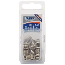 Draper EXPERT M8 x 1.25 Metric Thread Insert Refill Pack (12)