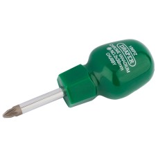 Draper No 2 x 38mm PZ Type Cabinet Pattern Chubby Screwdriver (Sold Loose)