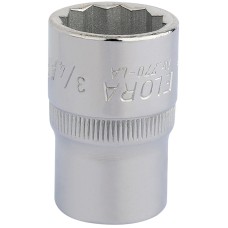 Draper 3/4" 1/2" Square Drive Elora Bi-Hexagon Socket