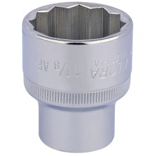 Draper 1.1/8" 1/2" Square Drive Elora Bi-Hexagon Socket