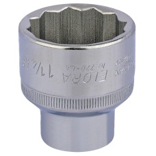 Draper 1.1/4" 1/2" Square Drive Elora Bi-Hexagon Socket