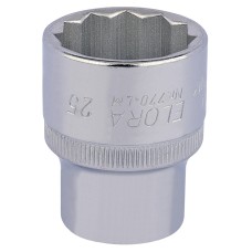 Draper 25mm 1/2" Square Drive Elora Bi-Hexagon Socket