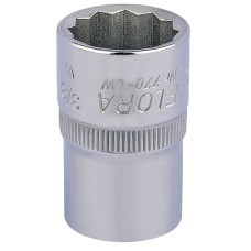 Draper 3/8" 1/2" Square Drive Elora Whitworth Bi-Hexagon Socket