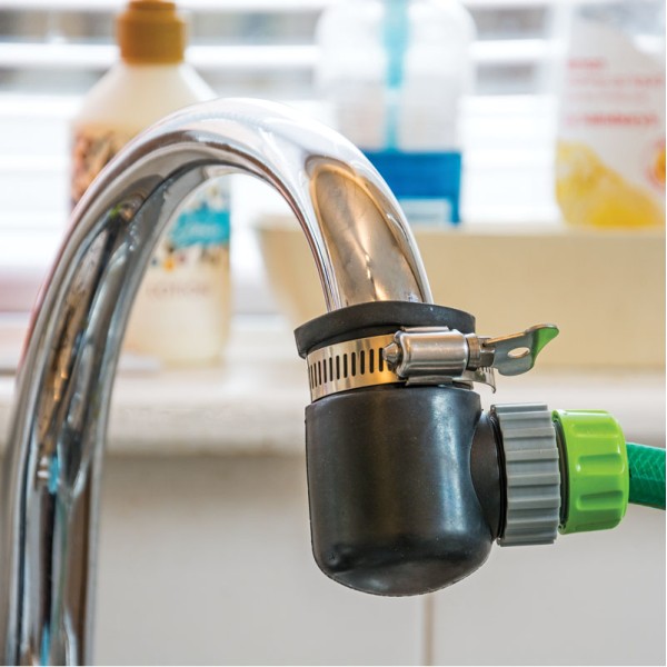 Draper 90° Right Angle Lock on Tap Connector Draper 90° Right Angle Lock on Tap Connector