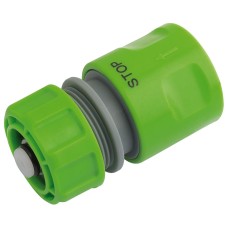 Draper 1/2" BSP Hose Connector with Water Stop Feature