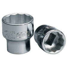 Draper 15mm 3/8" Square Drive Elora Bi-Hexagon Socket