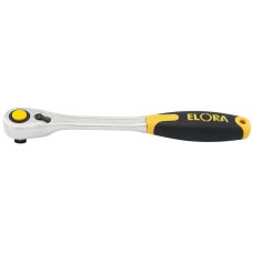 Draper 270mm 1/2" Square Drive Elora Fine Tooth Quick Release Soft Grip Reversible Ratchet