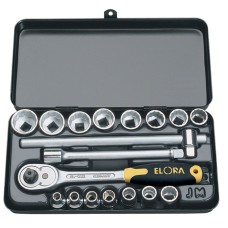 Draper 3/8" Square Drive Elora Metric Socket Set (18 Piece)