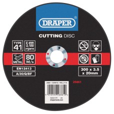 Draper Flat Metal Cutting Discs (300 x 2.8 x 20mm)