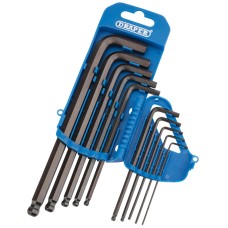 Draper Imperial Hexagon and Ball End Hexagon Key Set (10 Piece)