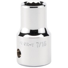 Draper EXPERT 7/16" 1/2" Square Drive Hi-Torq® 12 Point Socket