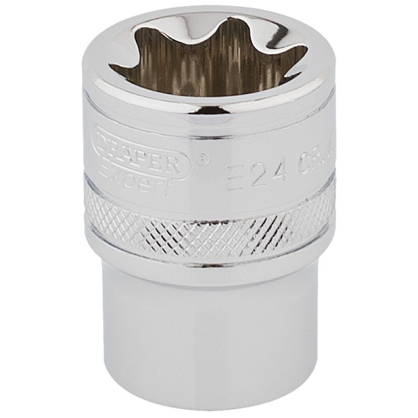 Draper EXPERT 1/2" Square Drive Draper TX-STAR® Socket (E24) Draper EXPERT 1/2" Square Drive Draper TX-STAR® Socket (E24)