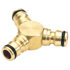 Draper EXPERT Brass 3 Way Connector