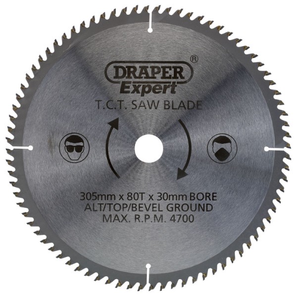 Draper EXPERT TCT Saw Blade 305 x 30mm (80T) Draper EXPERT TCT Saw Blade 305 x 30mm (80T)