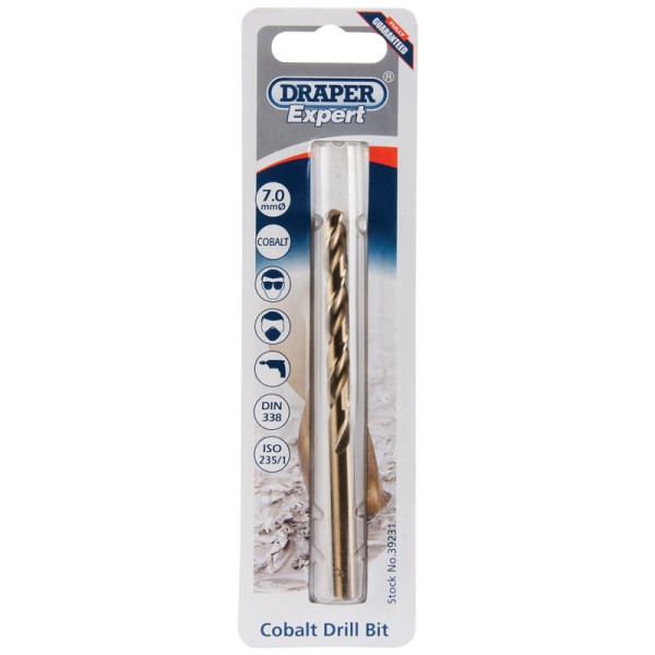 Draper EXPERT 7.0mm HSS Cobalt Drill Draper EXPERT 7.0mm HSS Cobalt Drill