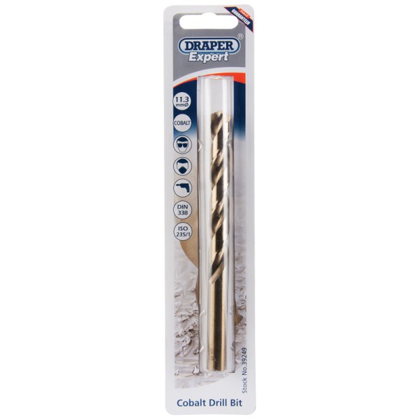 Draper EXPERT 11.3mm HSS Cobalt Drill Draper EXPERT 11.3mm HSS Cobalt Drill
