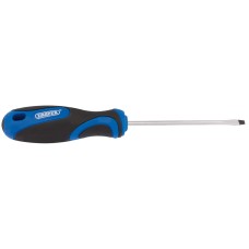 Draper 3.2 x 75mm Plain Slot Screwdriver with Soft Grip Handles