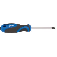 Draper No.1 x 75mm PZ Type Screwdriver with Soft Grip Handles