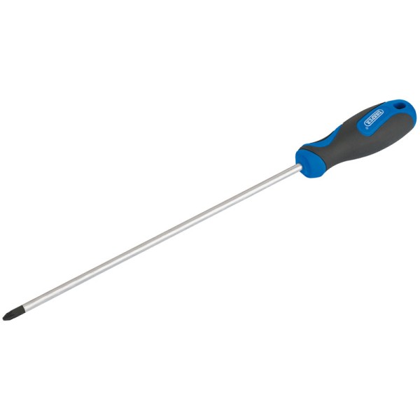 Draper No.2 x 250mm PZ Type Screwdriver with Soft Grip Handles Draper No.2 x 250mm PZ Type Screwdriver with Soft Grip Handles