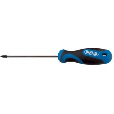 Draper No.1 x 75mm Cross Slot Screwdriver with Soft Grip Handles